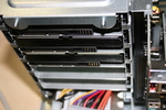 SATA HDD slots -  backside - without SATA backplane