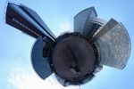 Glass buildings